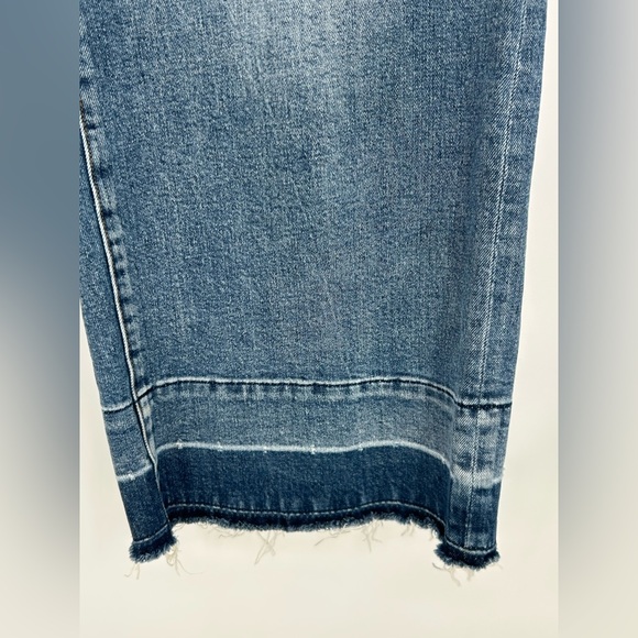 Madewell Wide-Leg Crop Jeans: Drop-Hem Edition In Elton Wash- Women's Size 27 - Picture 11 of 11
